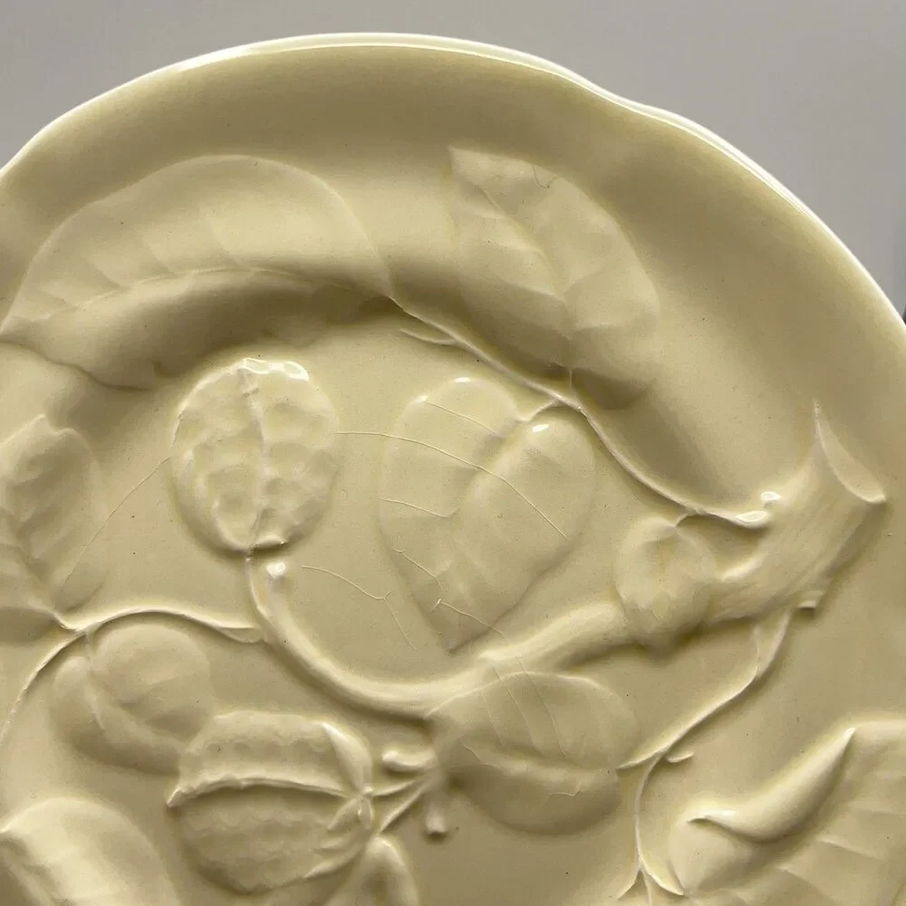 Williams Sonoma Olive Harvest Yellow Salad Plates Made In Portugal Set Of 4